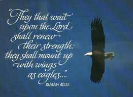 Strength Will Rise As We Wait Upon The Lord…
